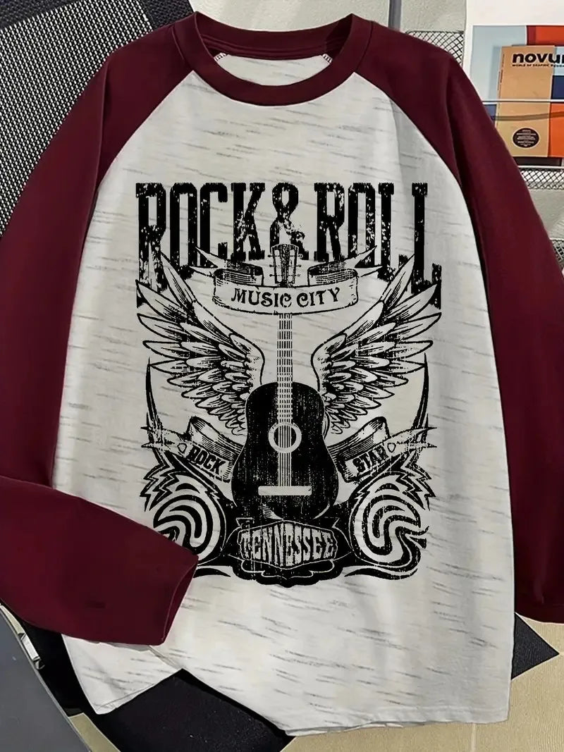 The new men's long-sleeved T-shirt for Spring and Autumn 2025 is casual fashionable and comfortable with 3D pattern printing