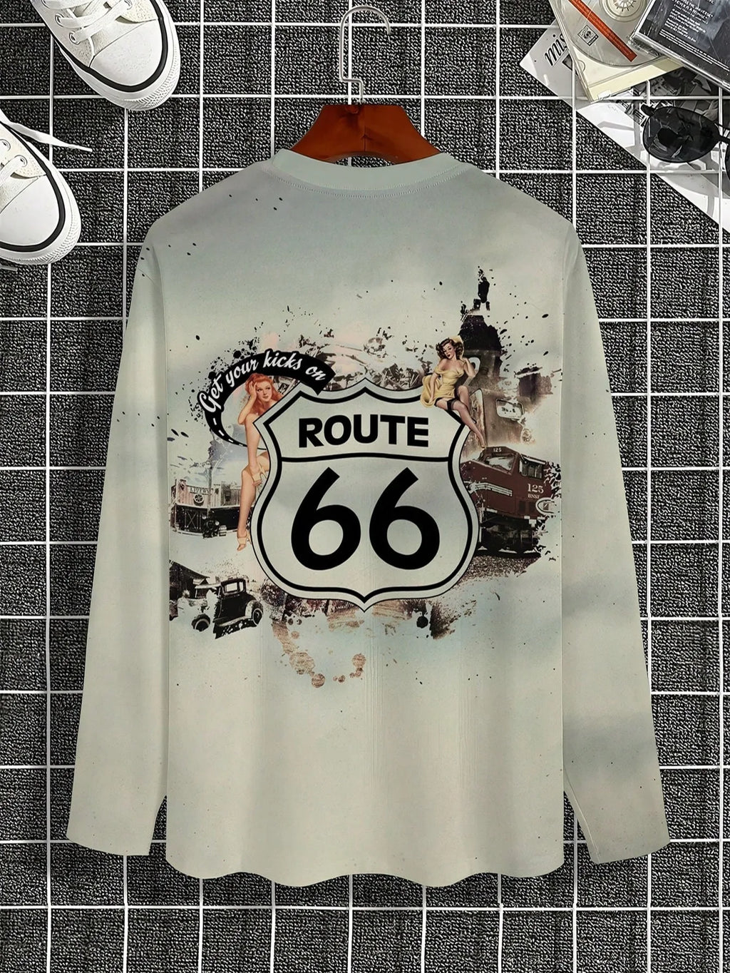 New men's long-sleeved T-shirt for Spring and Autumn 2025 featuring street fashion and comfort with 3D digital printing