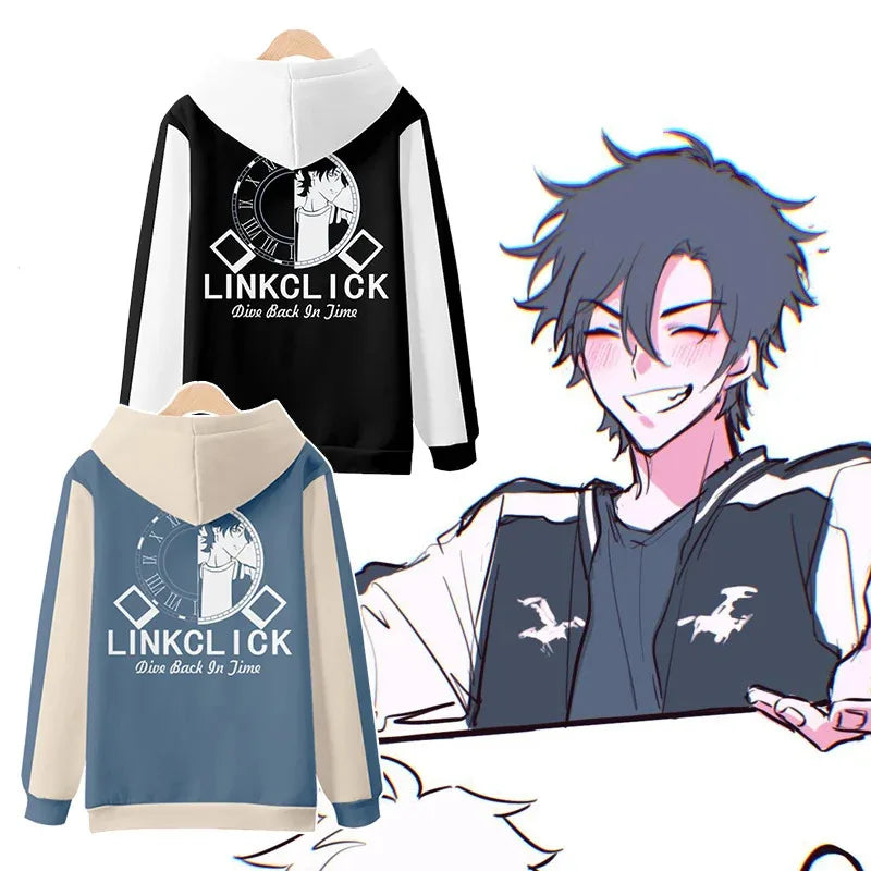 sisi 2233Link Click Anime Shiguang Daili Ren Lu Guang Cosplay Hoodie Hip Hop Graphic Sweatshirt Streetwear Casual Tracksuit