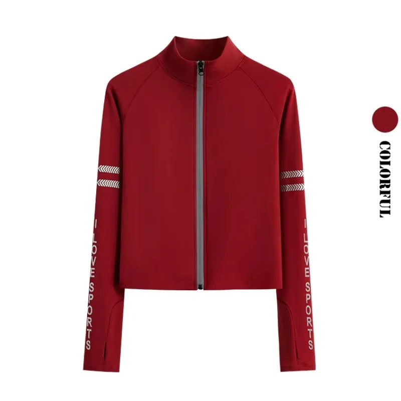 DRUR Two Piece Workout Set Women Bodycon Tracksuit Long Sleeve Running Jacket Matching Jogger Pants Gym Fitness Clothing Outfits