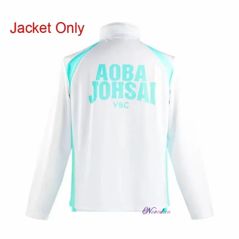Anime Haikyuu Cosplay Haikyu Cosplay Costume Karasuno Aoba Johsai Shiratorizawa MSBY Nekoma Uniform Volleyball Jacket Tracksuit