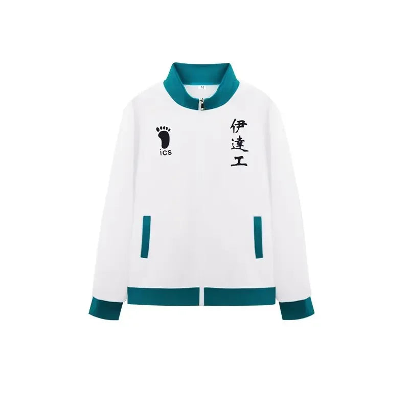 Anime Haikyuu Cosplay Haikyu Cosplay Costume Karasuno Aoba Johsai Shiratorizawa MSBY Nekoma Uniform Volleyball Jacket Tracksuit