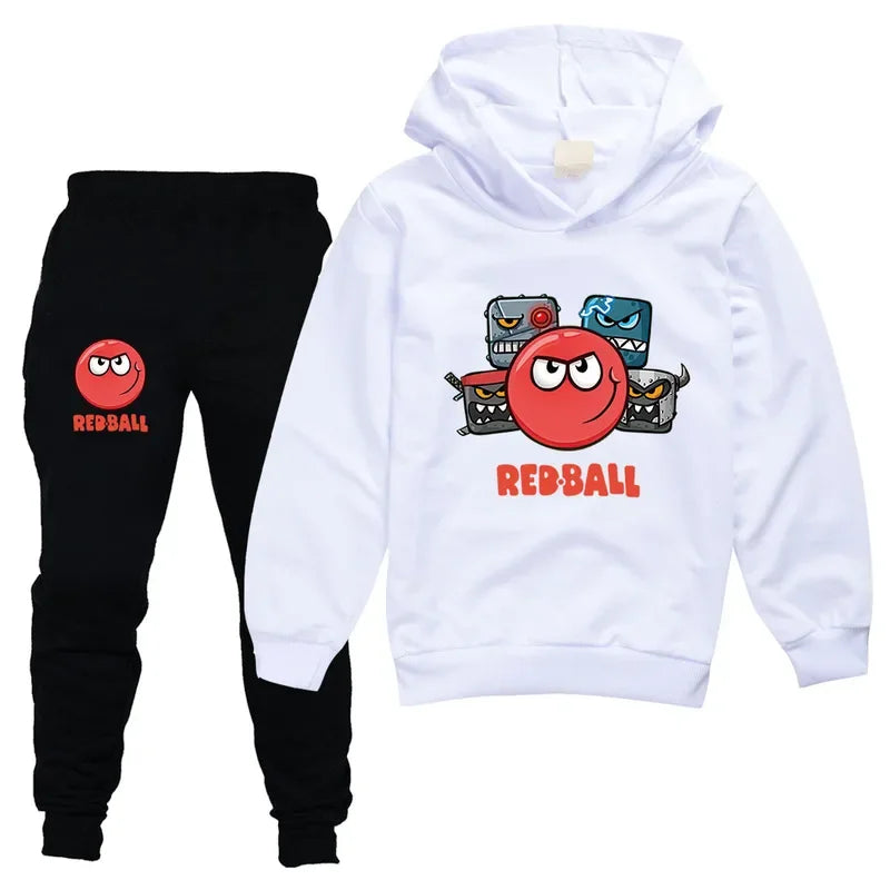 Red Ball 4 Boys Girls Clothing Children Fashion Hoodies and Pant Set Kids RedBall Clothing Spring Autumn Sports Suit Tracksuit
