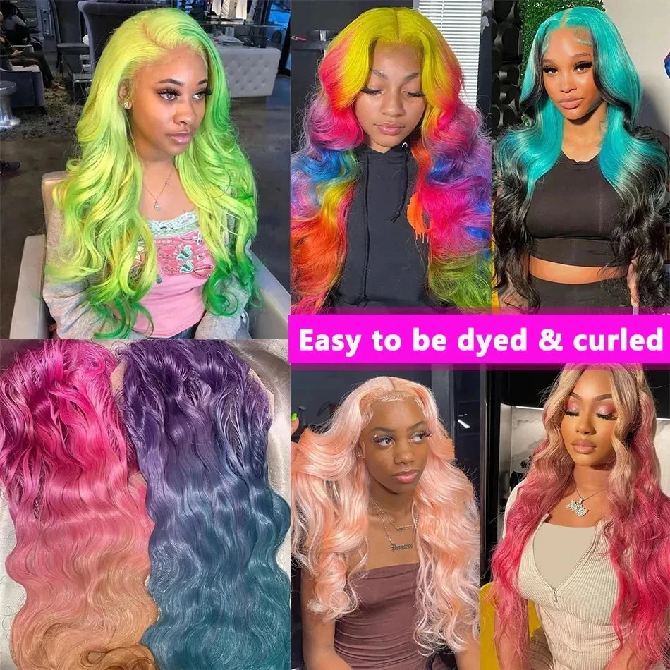 Body Wave Wig 200% Density 613 Hd Lace Frontal Wig 13x6 Blonde Human Hair Wig Bleached Knoted Brazilian Hair Wigs