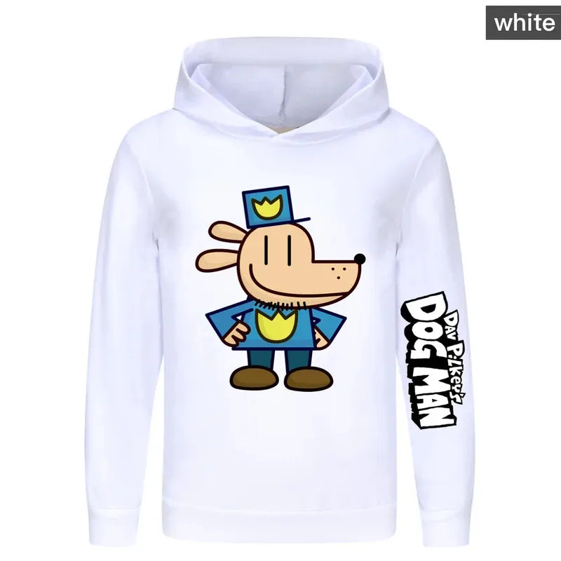 Dog Man Kids Costume Boys Fashion Hoodies and Pants Set Anime Dogman Long Sleeve Sweatshirts Spring Autumn Sportswear Tracksuits