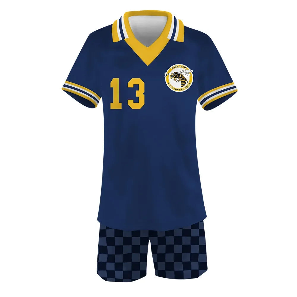 Yellowjackets 3D American Tv Series Unisex Cosplay Costume Set Casual Sleeve Polo + Short Pyjamas Sport Tracksuit Outfits