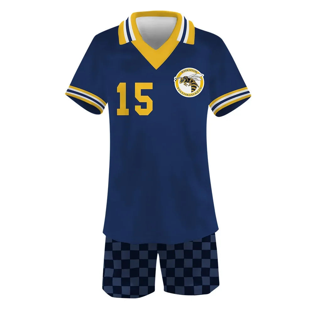 Yellowjackets 3D American Tv Series Unisex Cosplay Costume Set Casual Sleeve Polo + Short Pyjamas Sport Tracksuit Outfits