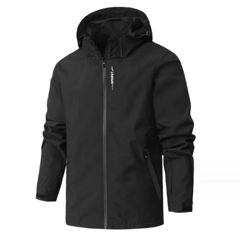 Pop Men Spring And Autumn Men 3-in-1 Casual Jacket Waterproof Sports Versatile Coat Men Baseball Jacket Camping Outdoor Peak Rob