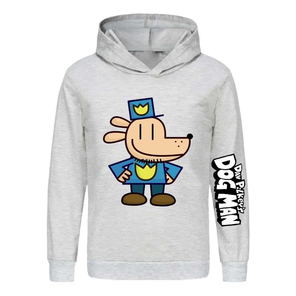Dog Man Kids Costume Boys Fashion Hoodies and Pants Set Anime Dogman Long Sleeve Sweatshirts Spring Autumn Sportswear Tracksuits