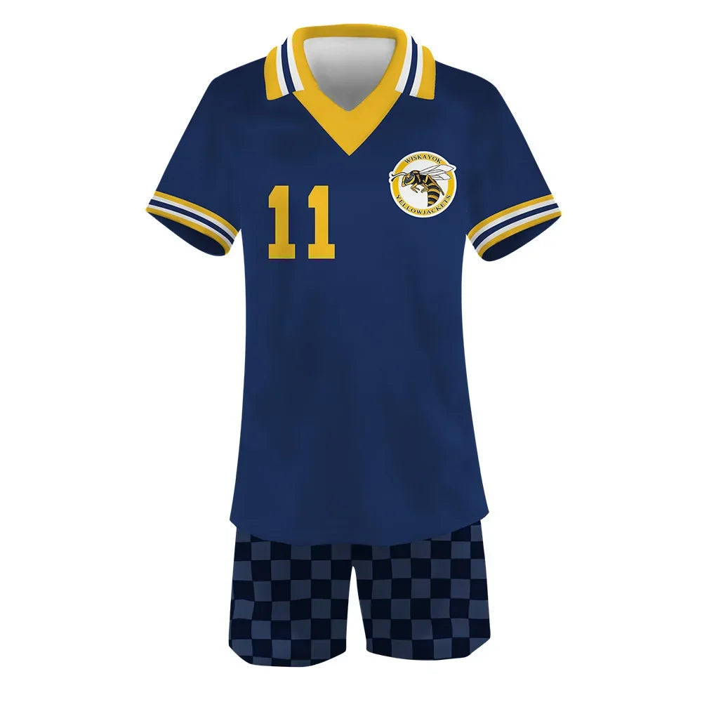 Yellowjackets 3D American Tv Series Unisex Cosplay Costume Set Casual Sleeve Polo + Short Pyjamas Sport Tracksuit Outfits