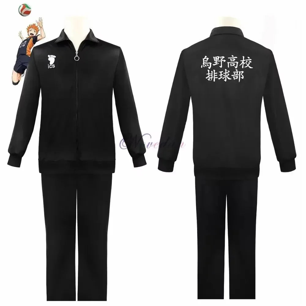 Anime Haikyuu Cosplay Haikyu Cosplay Costume Karasuno Aoba Johsai Shiratorizawa MSBY Nekoma Uniform Volleyball Jacket Tracksuit