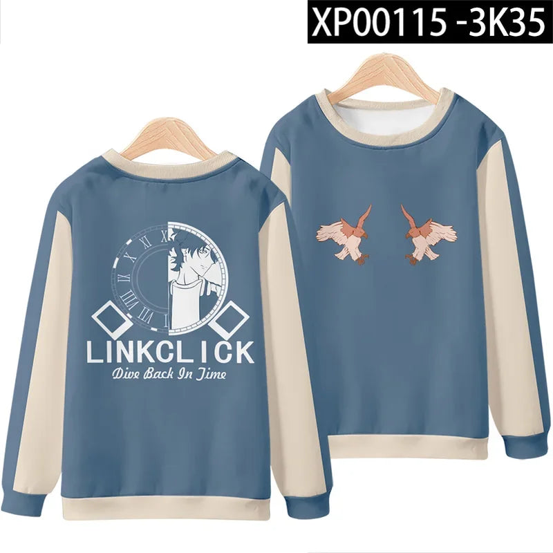 sisi 2233Link Click Anime Shiguang Daili Ren Lu Guang Cosplay Hoodie Hip Hop Graphic Sweatshirt Streetwear Casual Tracksuit