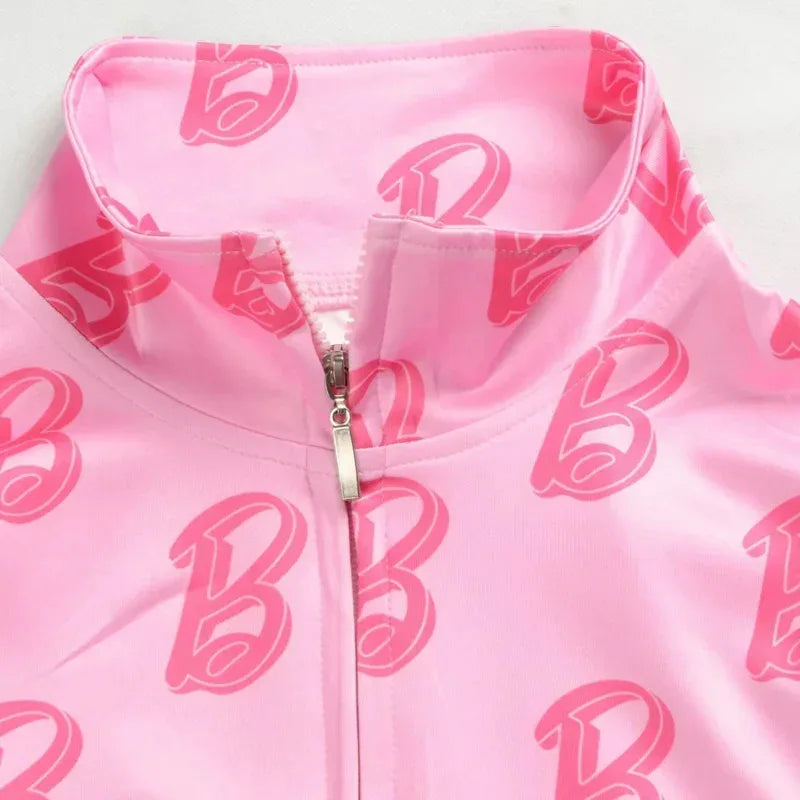 wiwiwi 123Spring Autumn Barbi Teen Girls Clothing Sets Fashion two Piece Outfits Cardigan Sweatshirt Pants Kids Tracksuit Suits
