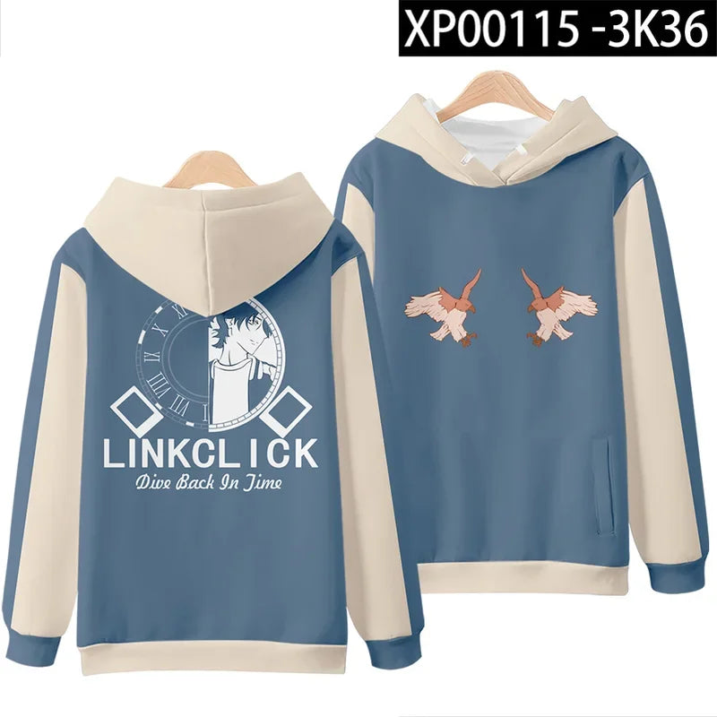 sisi 2233Link Click Anime Shiguang Daili Ren Lu Guang Cosplay Hoodie Hip Hop Graphic Sweatshirt Streetwear Casual Tracksuit