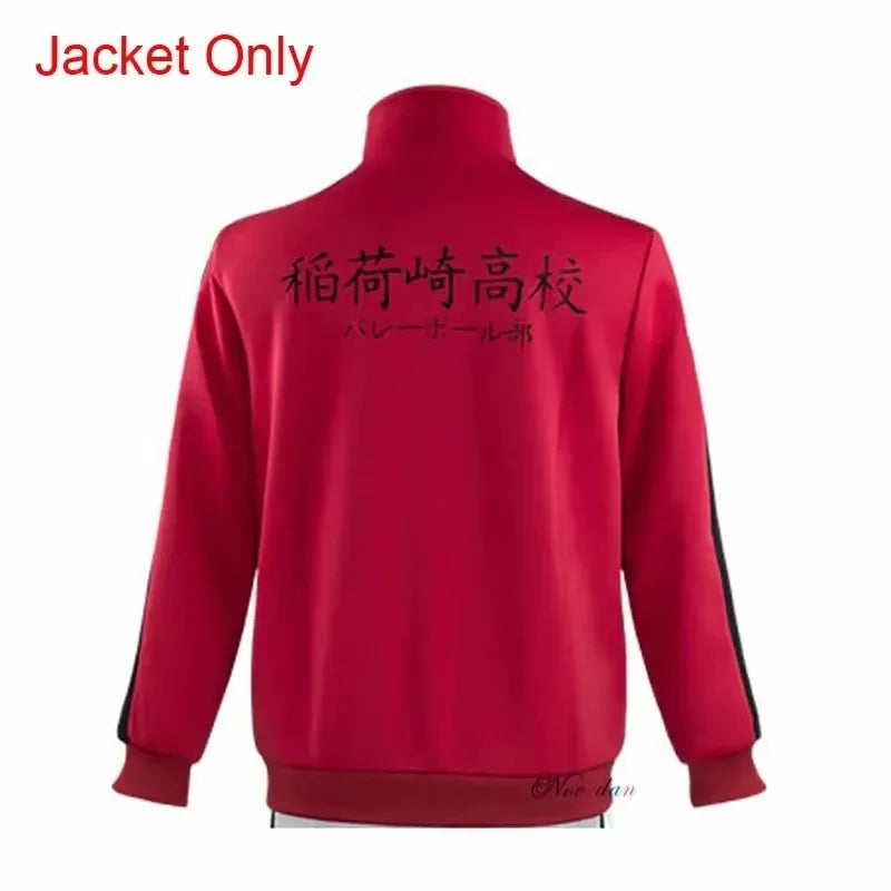 Anime Haikyuu Cosplay Haikyu Cosplay Costume Karasuno Aoba Johsai Shiratorizawa MSBY Nekoma Uniform Volleyball Jacket Tracksuit
