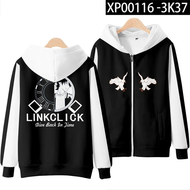 sisi 2233Link Click Anime Shiguang Daili Ren Lu Guang Cosplay Hoodie Hip Hop Graphic Sweatshirt Streetwear Casual Tracksuit