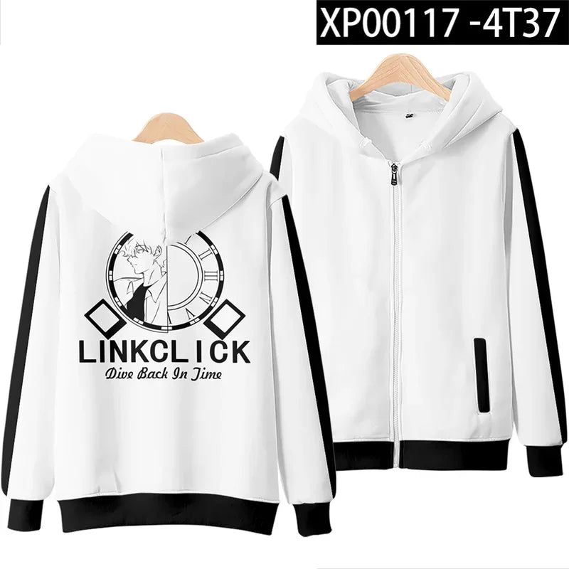sisi 2233Link Click Anime Shiguang Daili Ren Lu Guang Cosplay Hoodie Hip Hop Graphic Sweatshirt Streetwear Casual Tracksuit