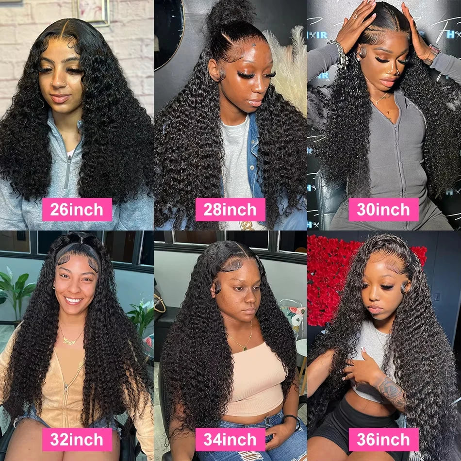 Curly Human Hair Wigs Hd Lace Wig Water Wave 13x6 Human Hair Black Lace Wig Brazilian Wigs Original Loose Deep Wave Wig