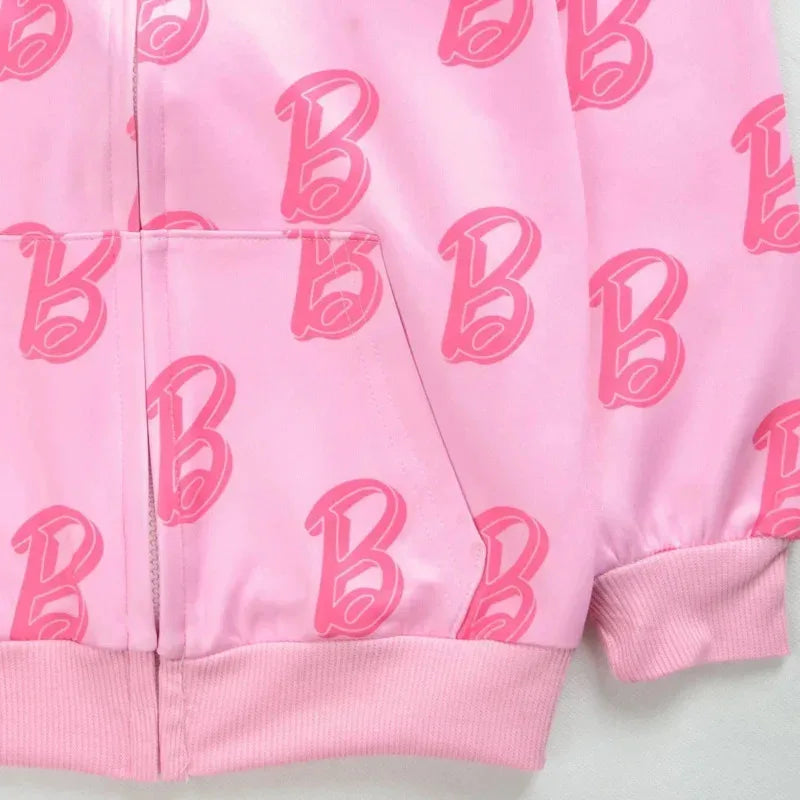 wiwiwi 123Spring Autumn Barbi Teen Girls Clothing Sets Fashion two Piece Outfits Cardigan Sweatshirt Pants Kids Tracksuit Suits