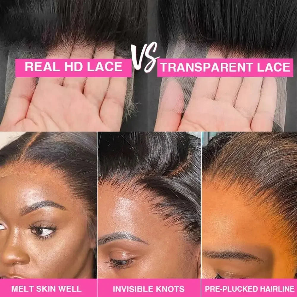 13x6 13x4 Hd Lace Frontal Wig 7x6 Lace Front Human Hair Wigs For Black Women 30 32 46 Inch Body Wave Brazilian Human Hair Wig