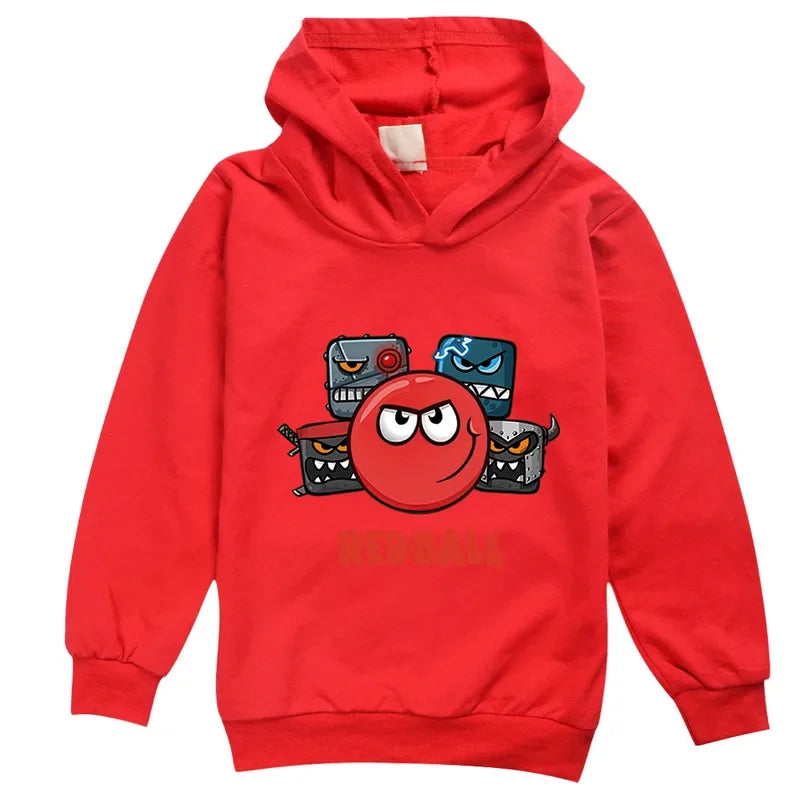 Red Ball 4 Boys Girls Clothing Children Fashion Hoodies and Pant Set Kids RedBall Clothing Spring Autumn Sports Suit Tracksuit