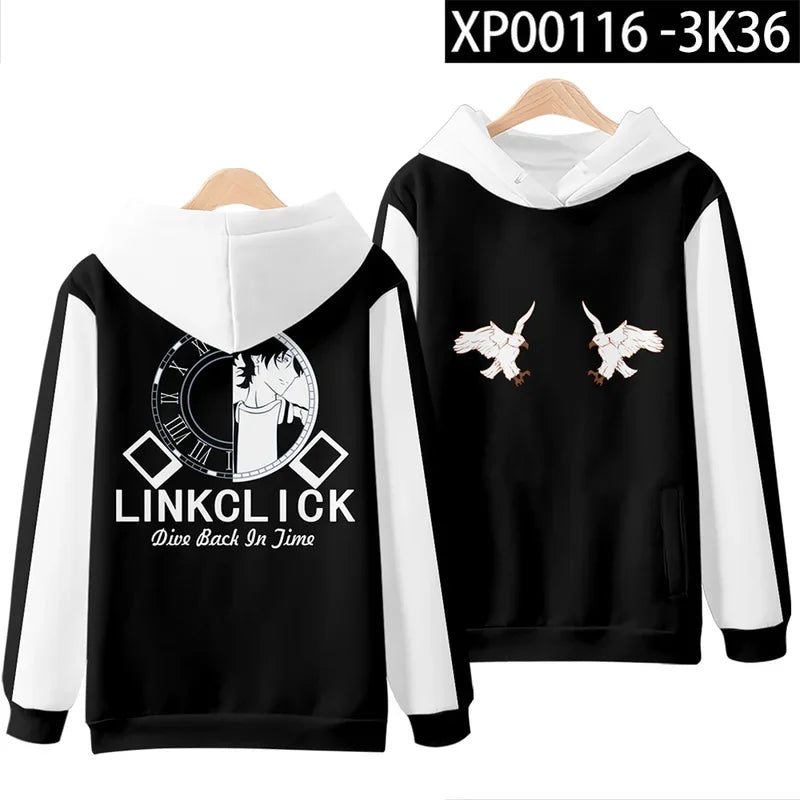 sisi 2233Link Click Anime Shiguang Daili Ren Lu Guang Cosplay Hoodie Hip Hop Graphic Sweatshirt Streetwear Casual Tracksuit