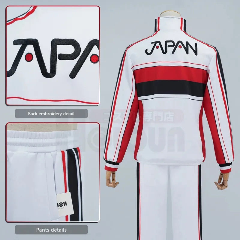 The Prince of Tennis Anime Seiichi Yukimura Ryoma Echizen Cosplay Costume Japan U17 Jerseys Tracksuit Daily Halloweenx;8's,6;
