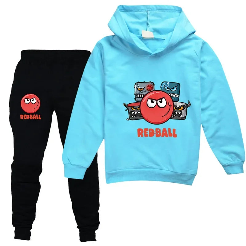 Red Ball 4 Boys Girls Clothing Children Fashion Hoodies and Pant Set Kids RedBall Clothing Spring Autumn Sports Suit Tracksuit