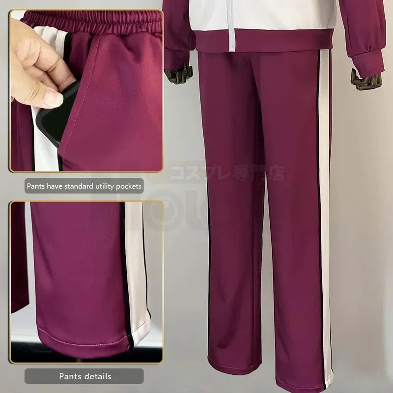 DY2025HOLOUN Haiky Anime Shiratorizawa School Uniform Shirabu Kenjiro Cosplay Costume Embroidery Full-zip Tracksuit Daily Wearin